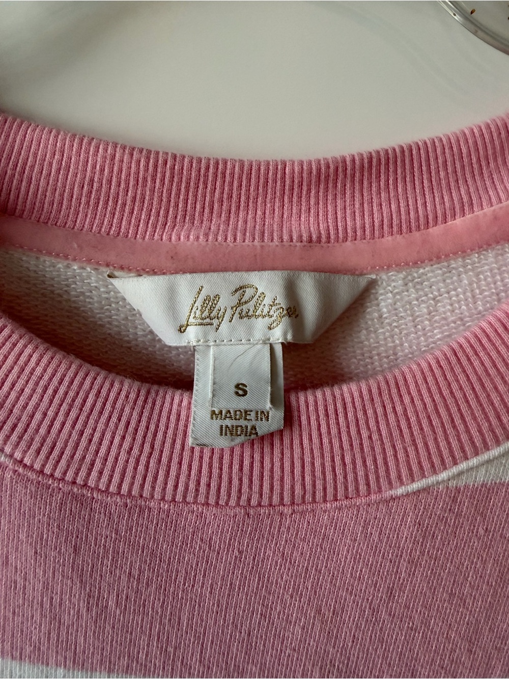 Lilly Pulitzer Pink and White Palm Tree sweatshirt - Picture 8 of 8